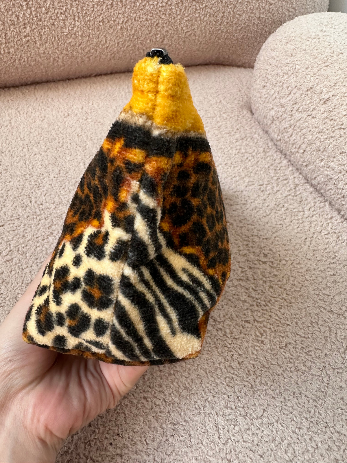 Dior Vintage Animal Print Vanity Zip Pouch