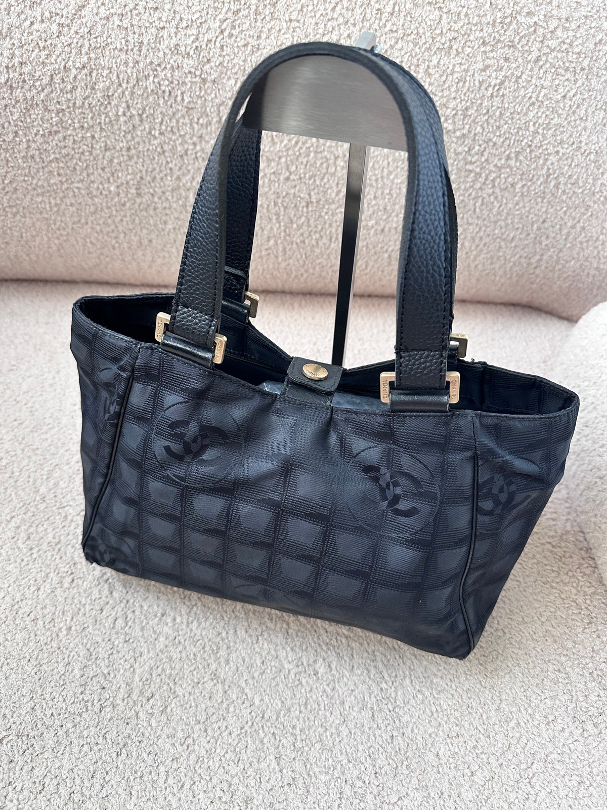 Chanel Hobo Shoulder Bag Jacquard Mini Tote