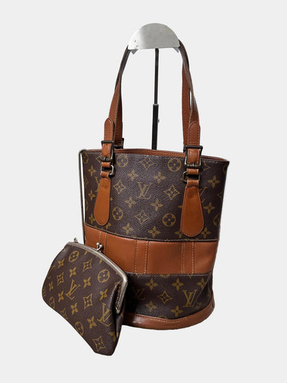 Louis Vuitton Bucket Bag USA Monogram Canvas Wth Pouch