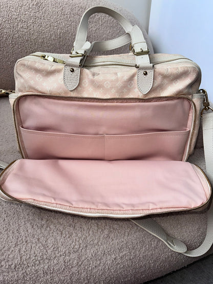 Louis Vuitton Baby Pink Mini Lin Travel Diaper Carryall Bag