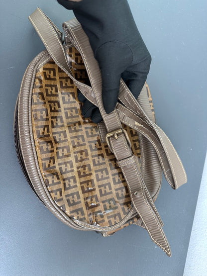 Fendi FF Zucca Zucchino Oval Crossbody Bag