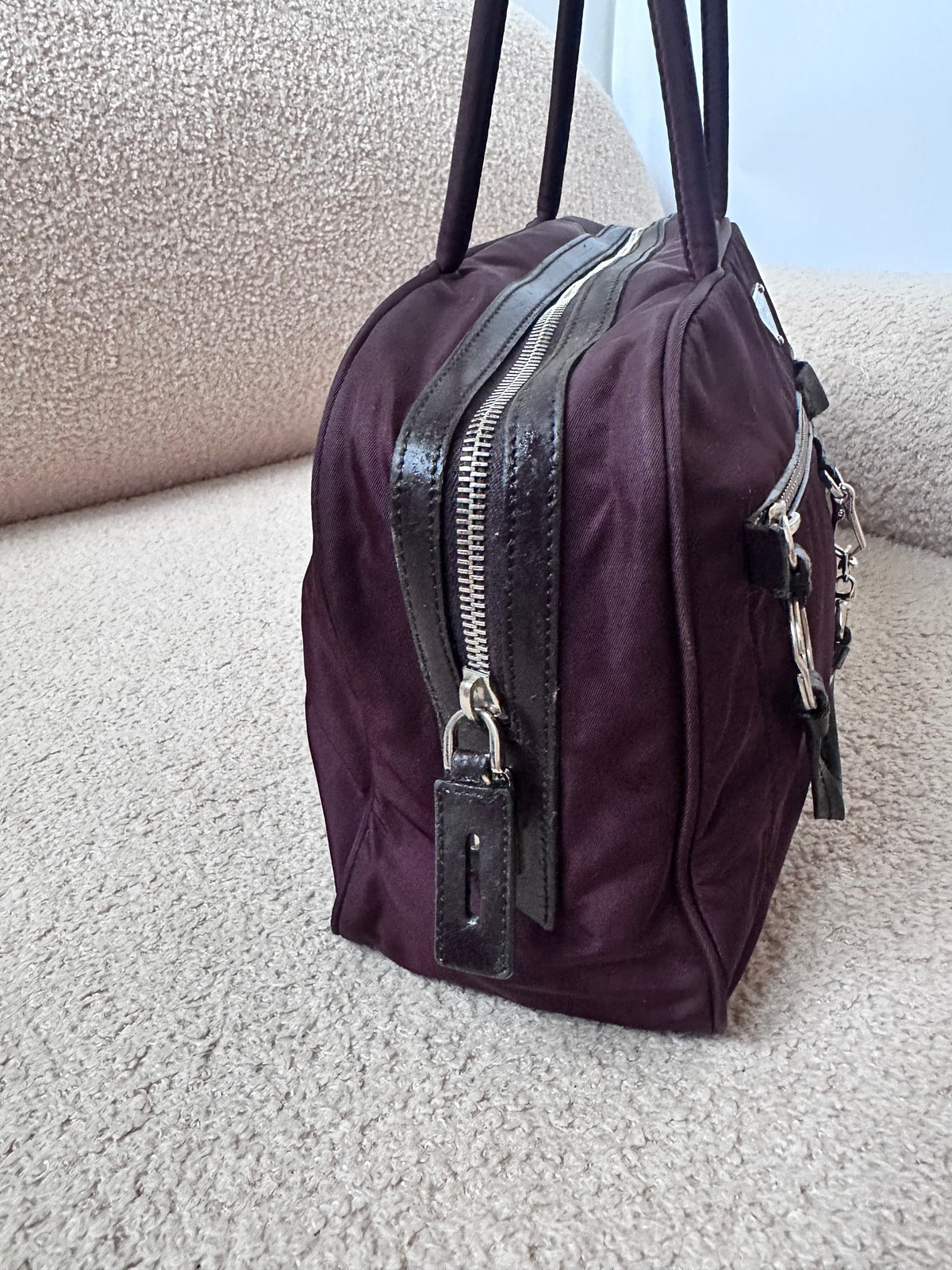 Prada Re-Nylon Cargo Multi Pocket Boston Shoulder Bag