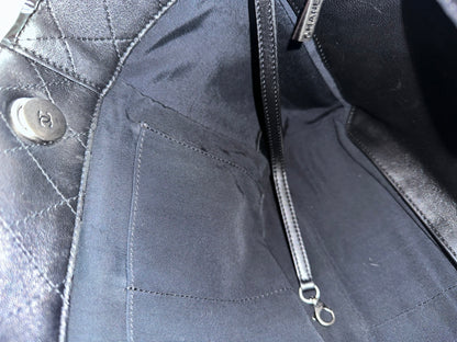 Chanel Black Quilted CC Charm Chain Tote Bag
