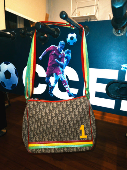 Dior Rasta 2004 John Galliano Rainbow Messenger Crossbody Bag