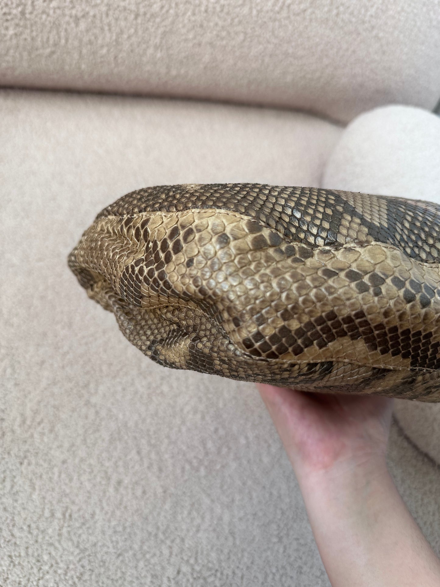 VALENTINO GARAVANI Python Serpent Hobo sculptural Serpent Handle