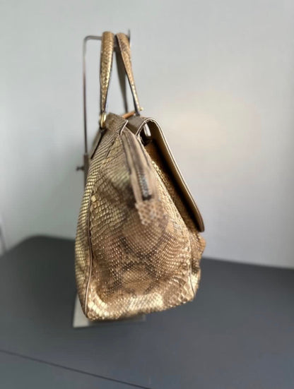 Gucci 1973 Python Exotic Top Handle Bag A/W2010