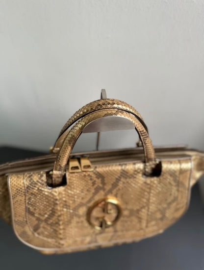 Gucci 1973 Python Exotic Top Handle Bag A/W2010