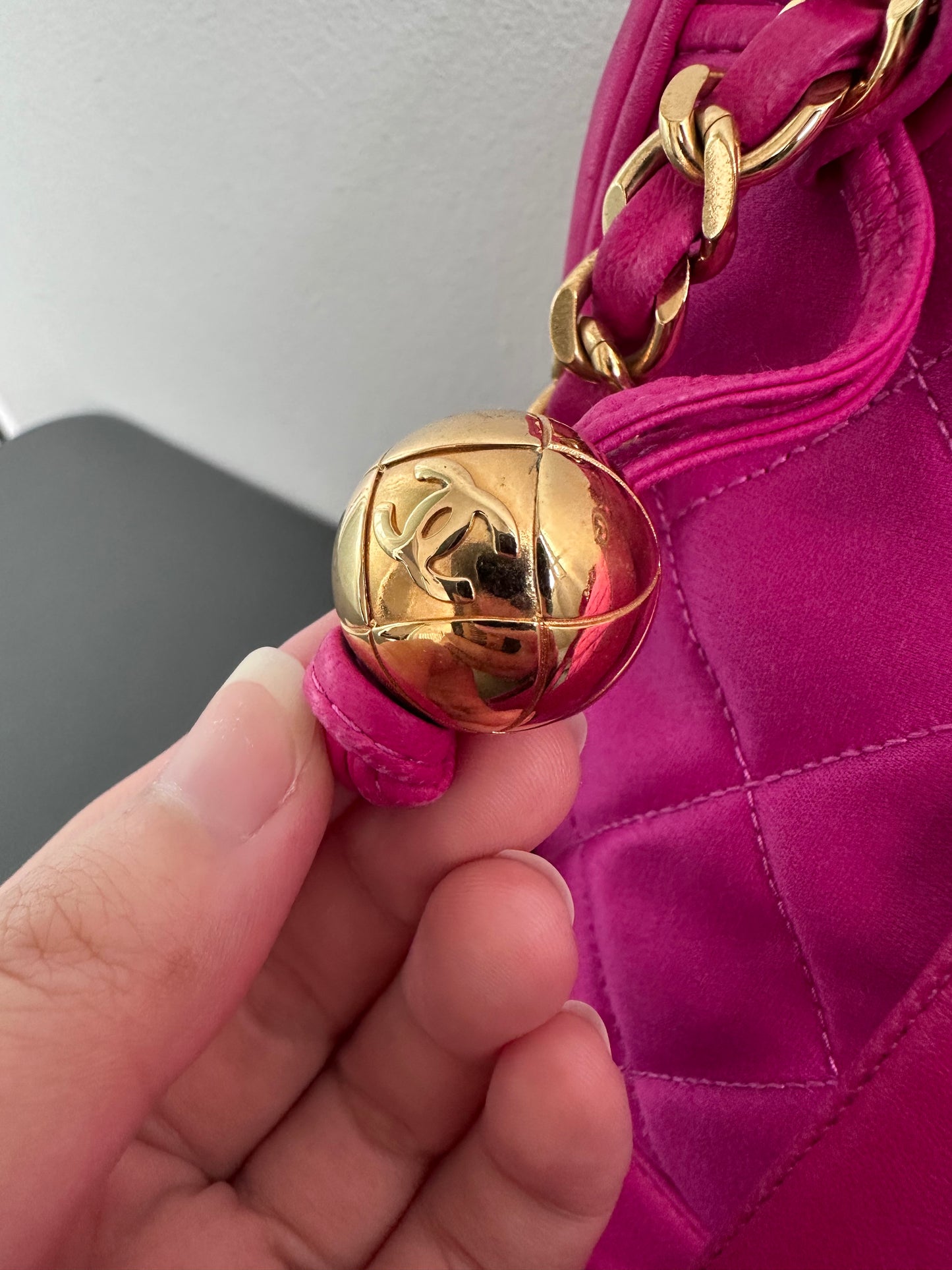 Chanel Barbie Pink Vintage Coco Crush Quilted Tote Bag