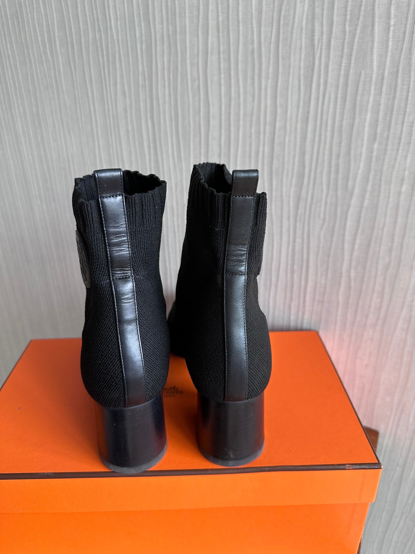 Hermes Knit Ankle Boots Volver Jenna 60