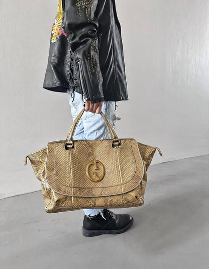 Gucci 1973 Python Exotic Top Handle Bag A/W2010