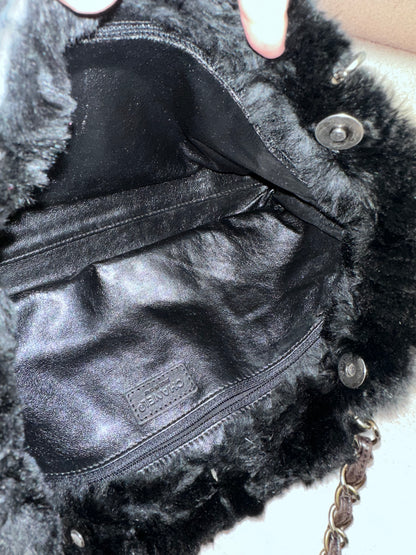 Chanel Archive 2000-2002 Rabbit Fur East West Tote