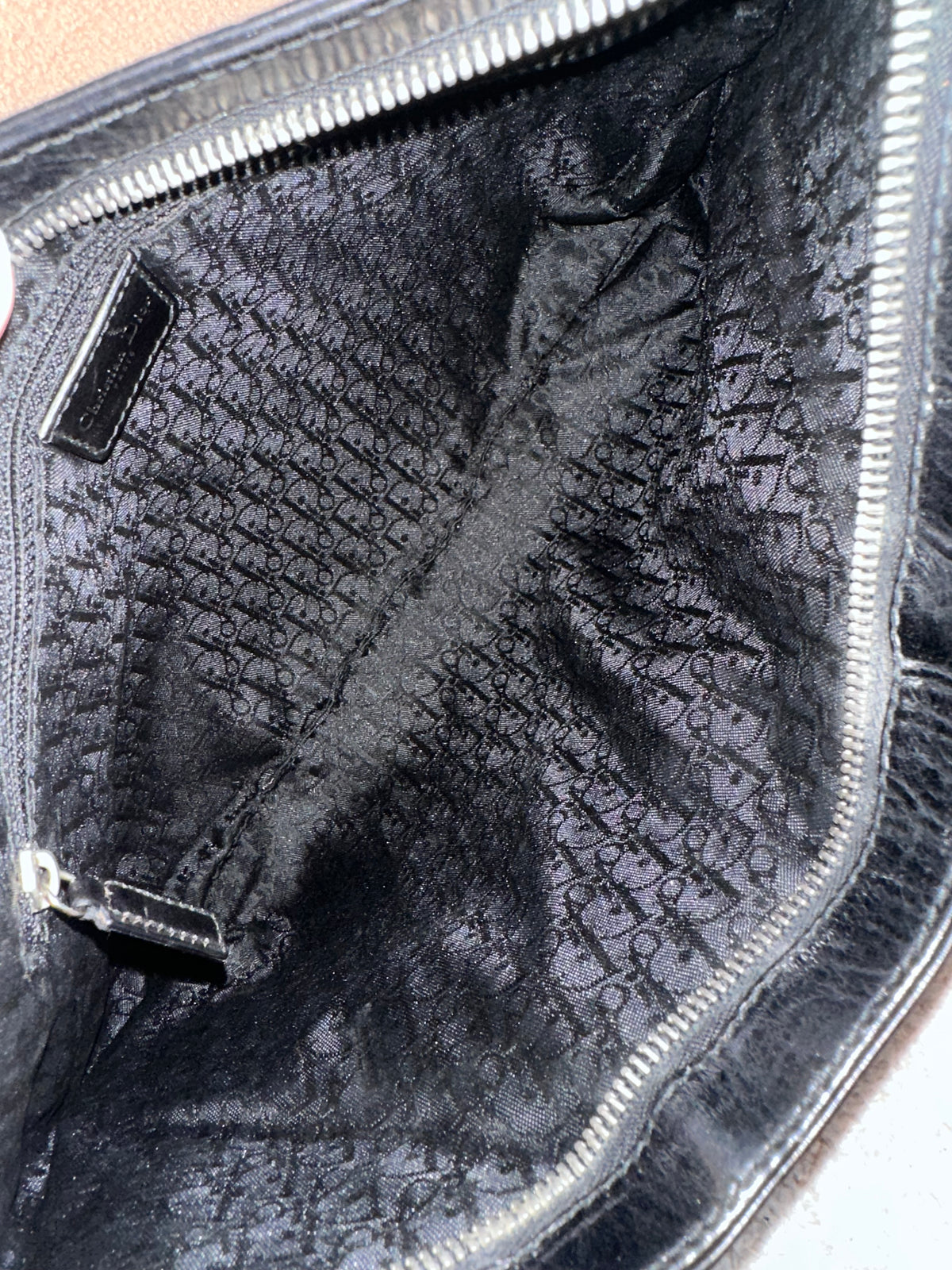 Dior Ballerina Black Corset Lace Medium Shoulder Bag