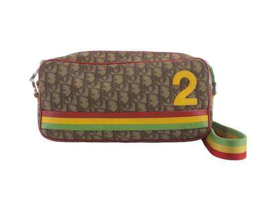 Dior Rainbow Rasta Trotter Messenger Crossbody Bag