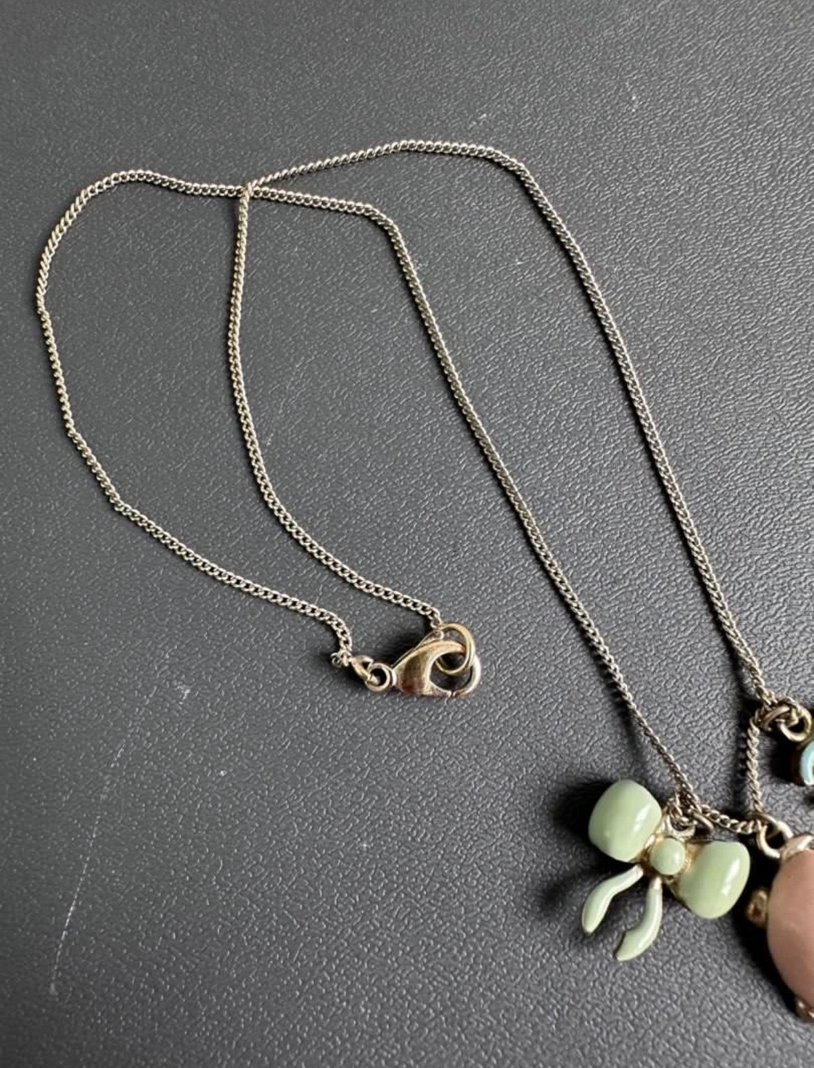 Rare Chanel 2008 Ribbon Turtle CC Icon Necklace Pendant