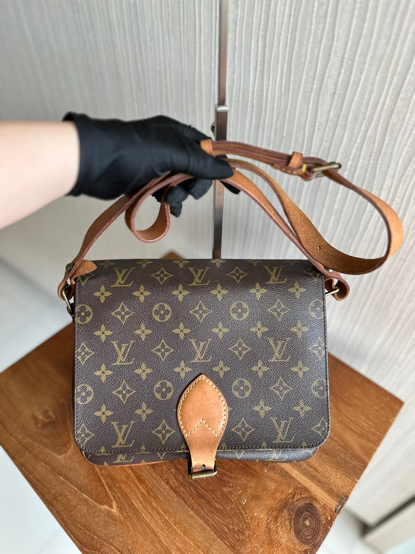 Louis Vuitton  Cartouchiere GM Messenger Crossbody Bag Brown Monogram