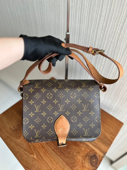 Louis Vuitton  Cartouchiere GM Messenger Crossbody Bag Brown Monogram