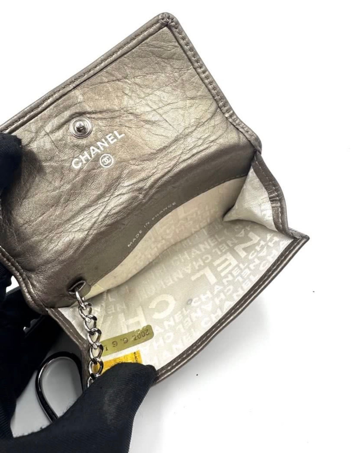 Chanel Cambon Key Holder Pouch Bronze