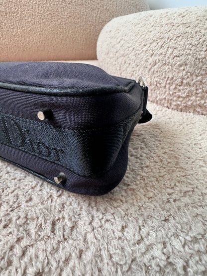 Dior John Galliano Hardcore Small Hobo Bag Crystal Logo