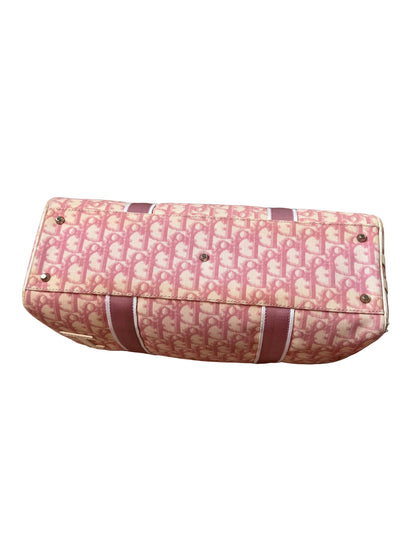 Dior John Galliano Girly Pink Trotter Boston Bag