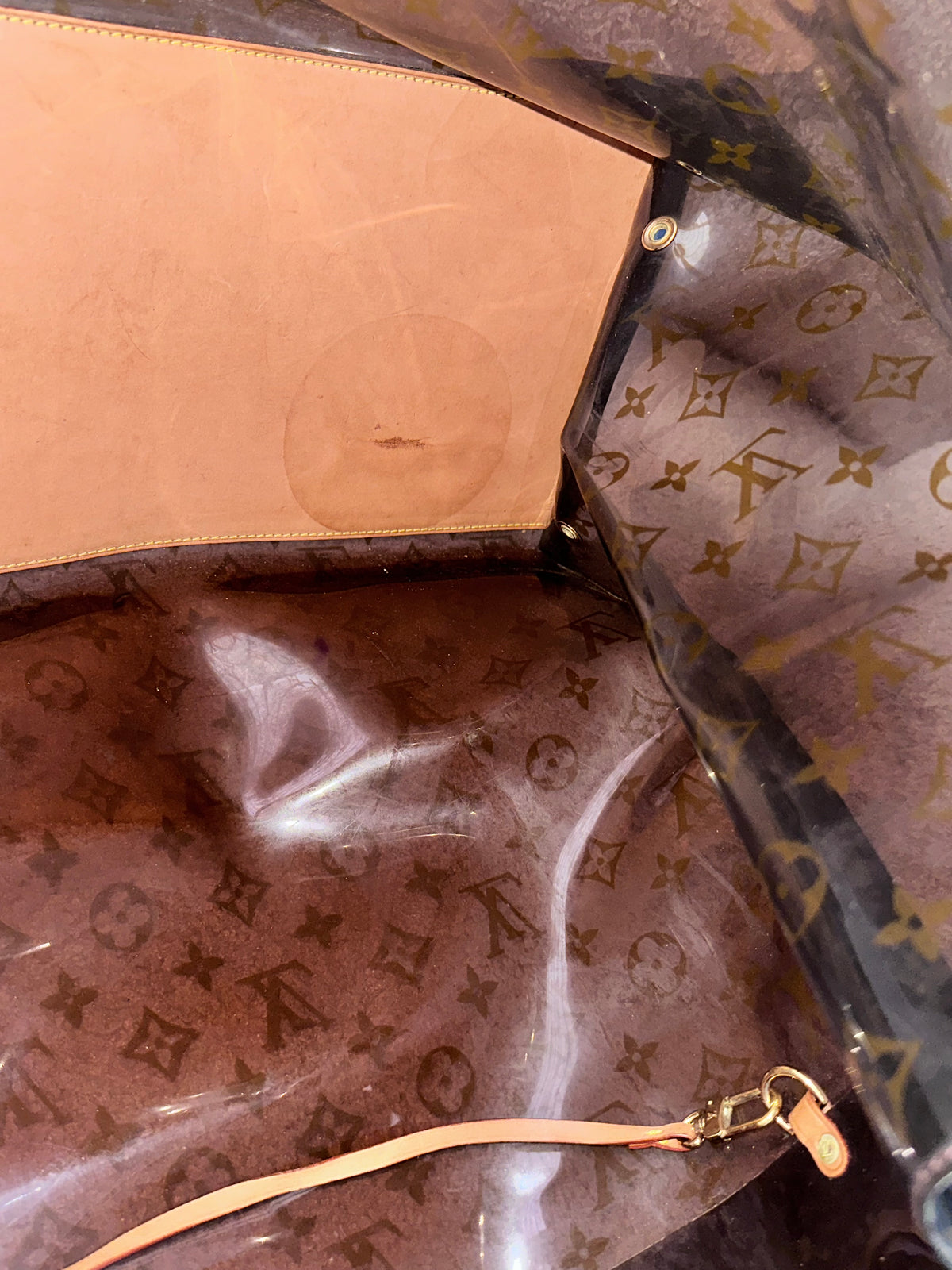 Rare Louis Vuitton PVC Monogram Large Beach Tote Bag