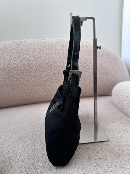 Fendi FF Baguette Hobo Black