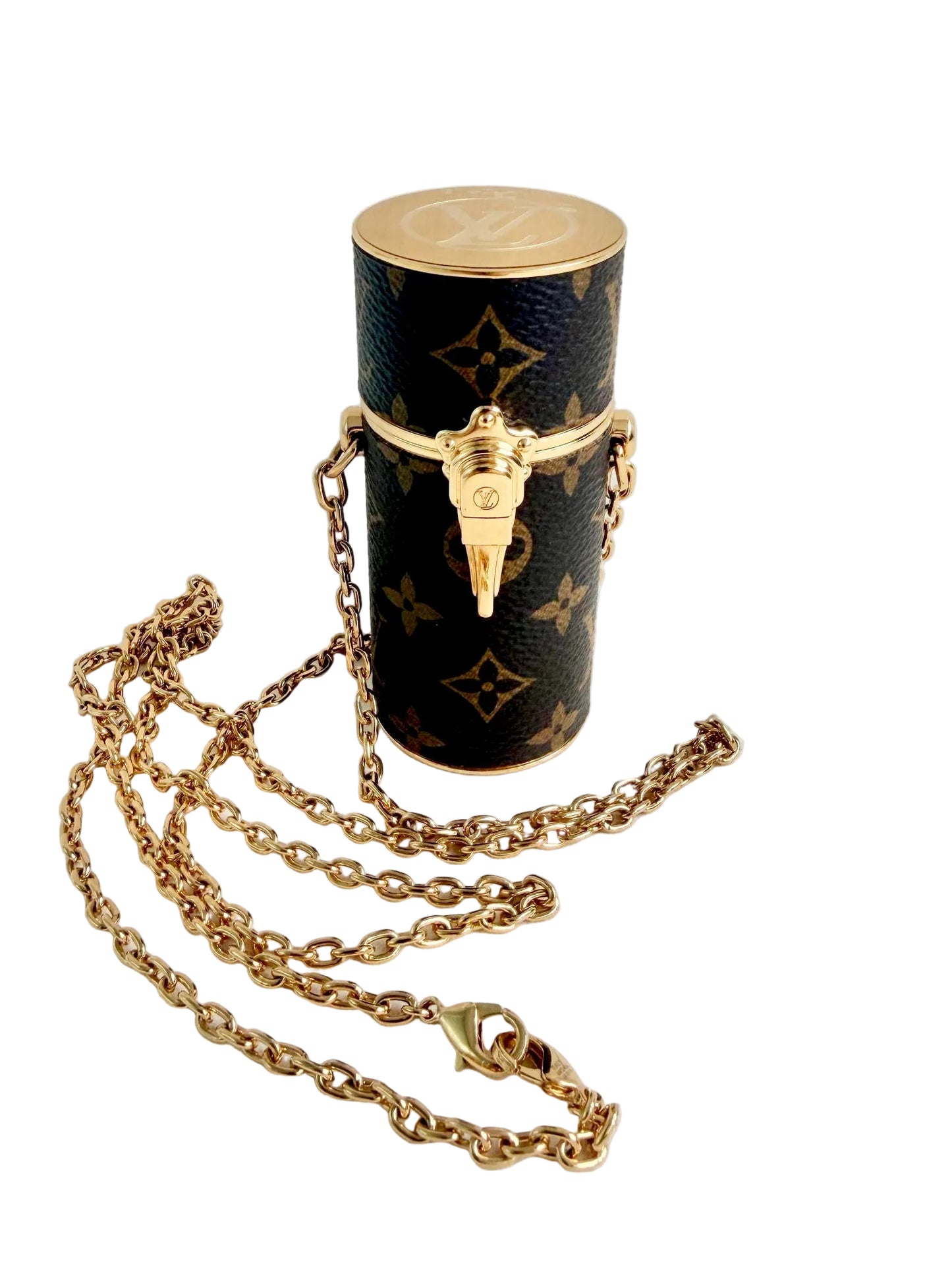 Louis Vuitton Lipstick Minaudiere Case Chain Bag