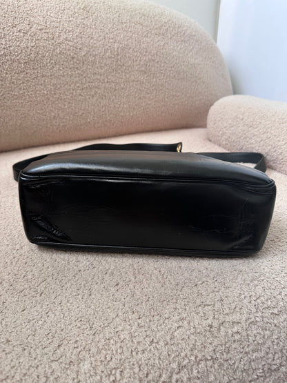 Chanel Vintage CC Logo Shoppers Tote Bag