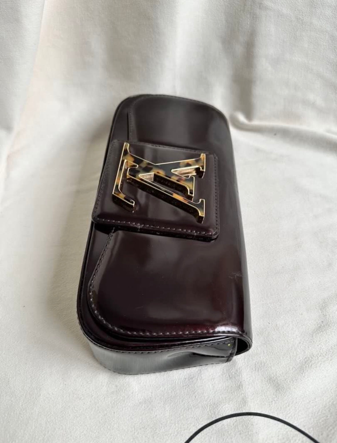 Louis Vuitton Tortoise shell Clasp Sobe Minaudiere Clutch