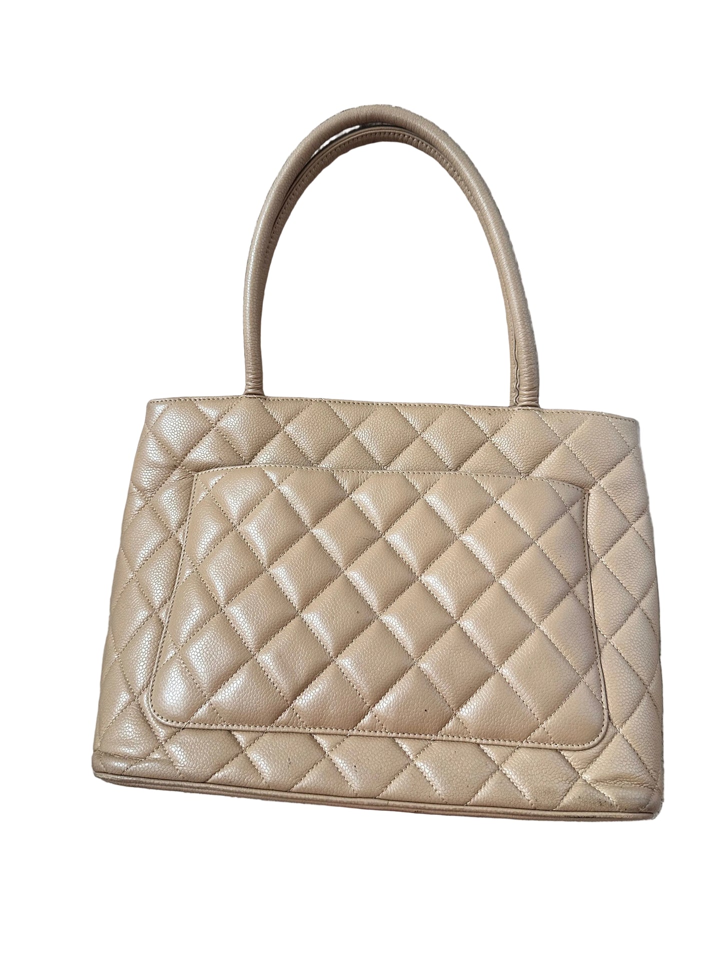 Chanel Caviar Medallion Shopping Tote Bag