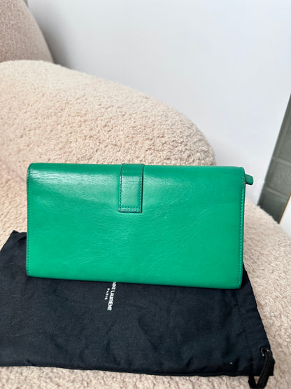 Yves Saint Laurent YSL Cabas Leather Wallet Clutch