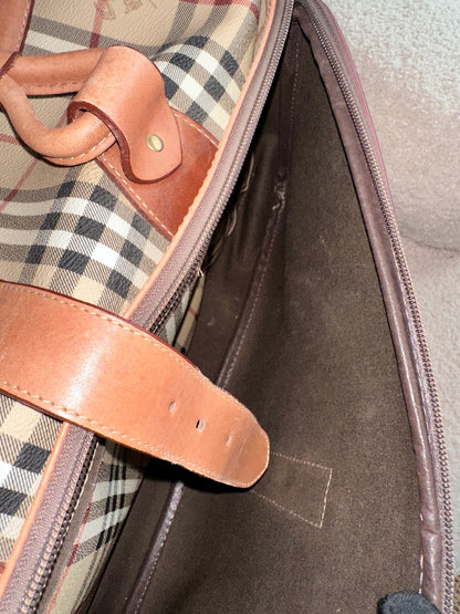 Burberry XXL Carry On Luggage Carrier Duffle Bag