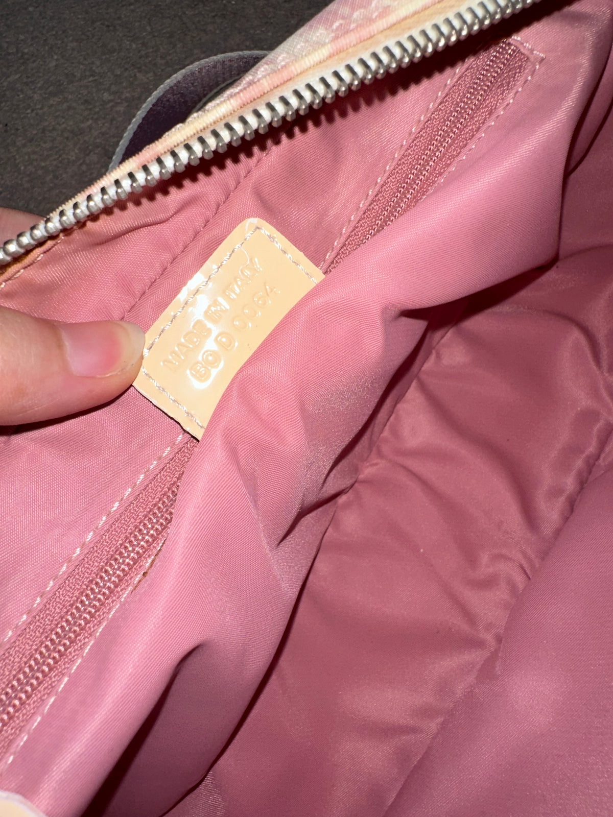 Dior 2003 Pink Trotter Oblique Diorissimo Crossbody Bag