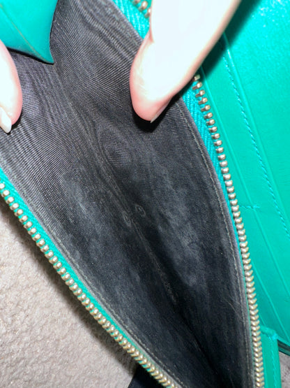 Yves Saint Laurent YSL Cabas Leather Wallet Clutch