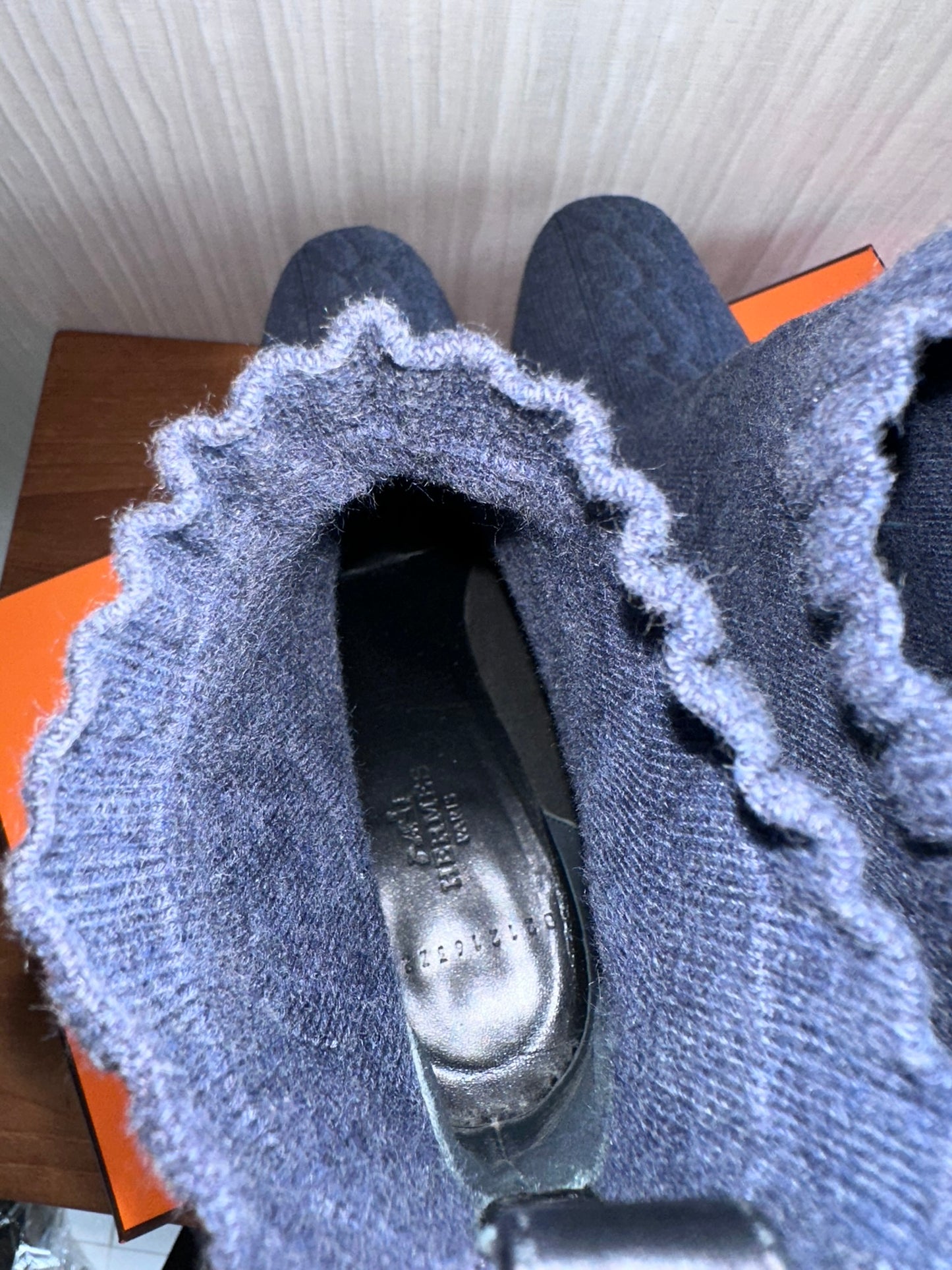 Hermes Knit Ankle Boots Volver Jenna 60