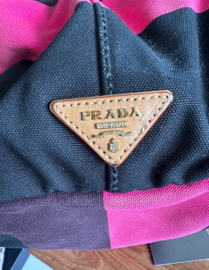 Prada Canapa Multicolour Tote Bag