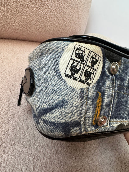 Dior John Galliano “Miss Diorella” Speedway Denim Bowler Bag