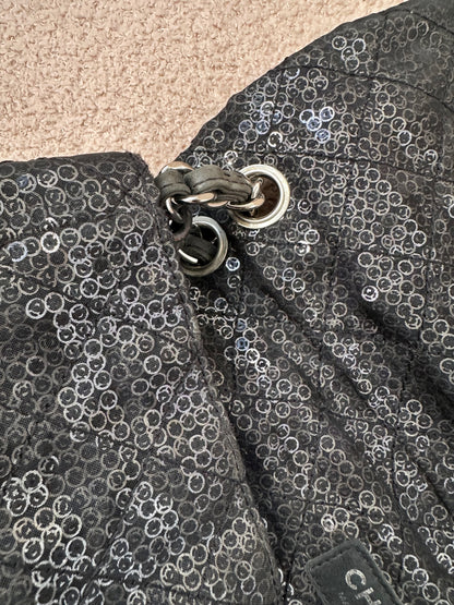 Chanel Sequins Maxi Classic Flap Bag