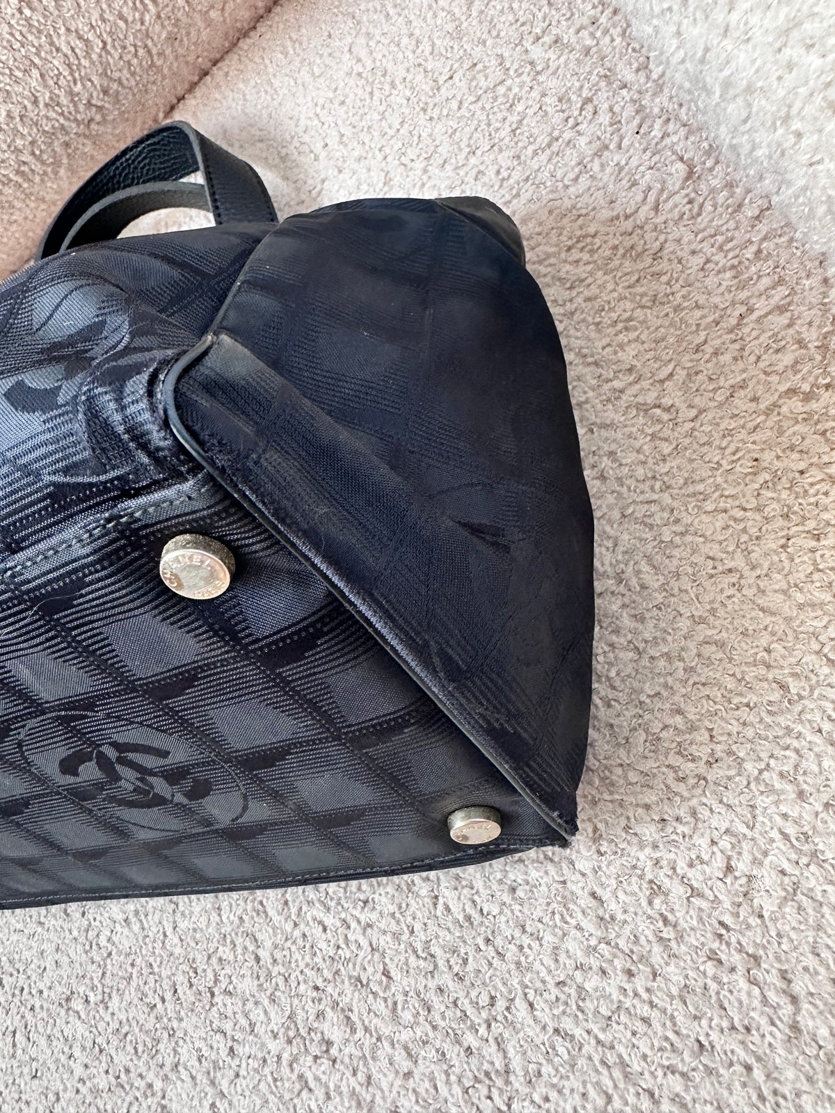 Chanel Hobo Shoulder Bag Jacquard Mini Tote