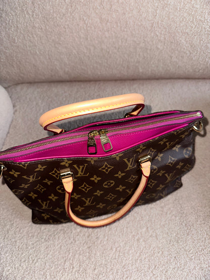 Louis Vuitton Monogram Pallas MM Tote Bag - Rose Fuchsia