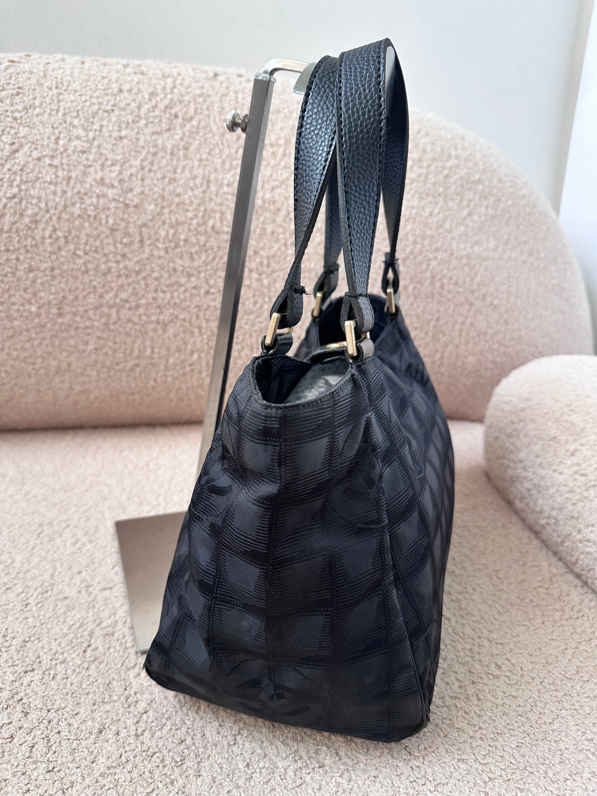 Chanel Hobo Shoulder Bag Jacquard Mini Tote