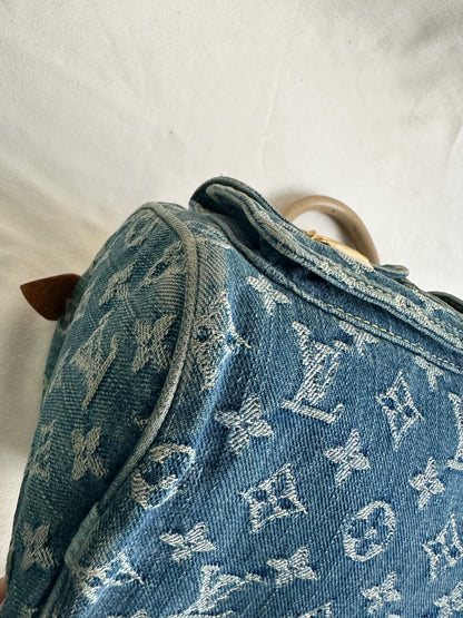 Louis Vuitton Blue Denim Neo Speedy Boston Bag
