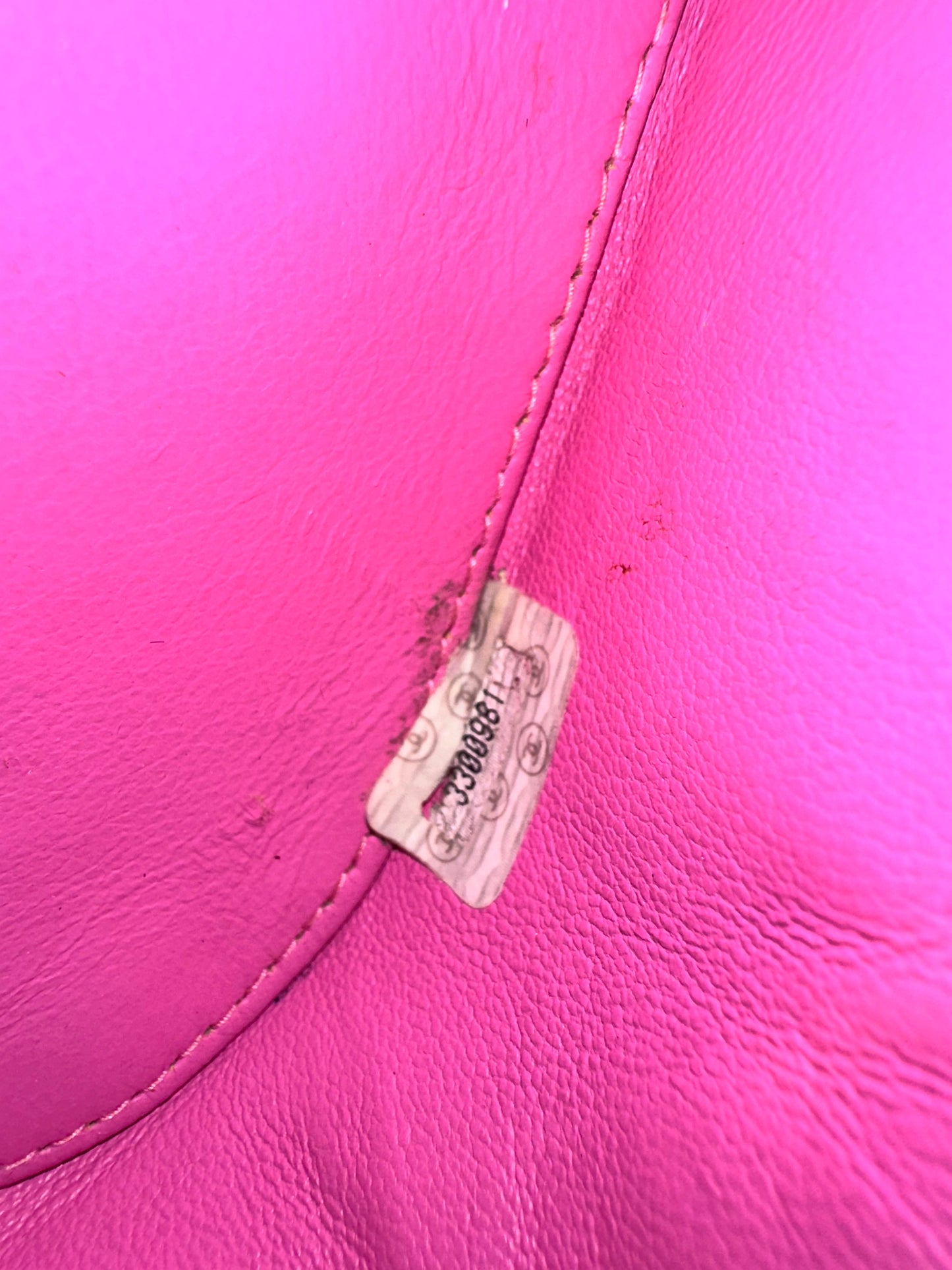 Rare Chanel 1995 Barbie Pink Medium Vanity Two Way Bag with Chain