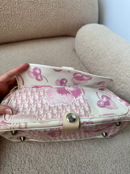 Dior Cherry Blossom Pink Trotter Shoulder Bag