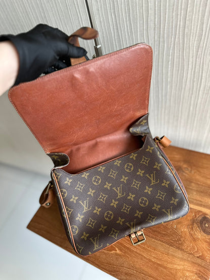 Louis Vuitton  Cartouchiere GM Messenger Crossbody Bag Brown Monogram