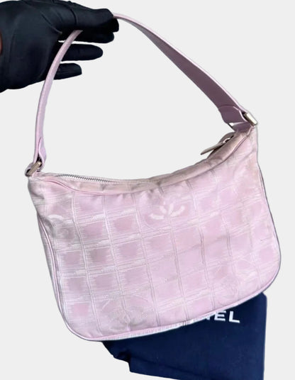 Chanel Pink Mini Travel Line Hobo Bag