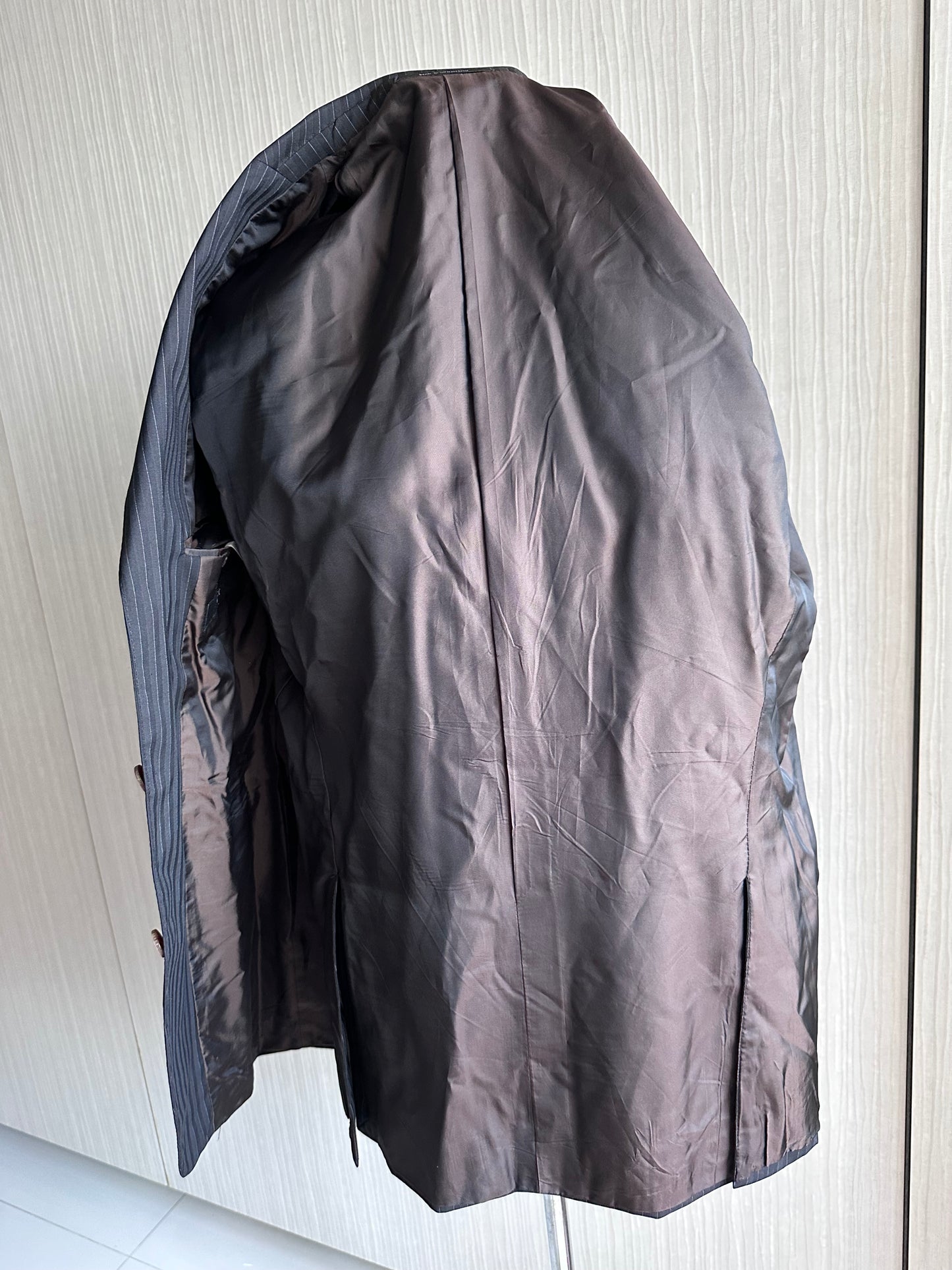 Gucci Mens Suit Blazer Black Wool Mohair Regular Fit Jacket