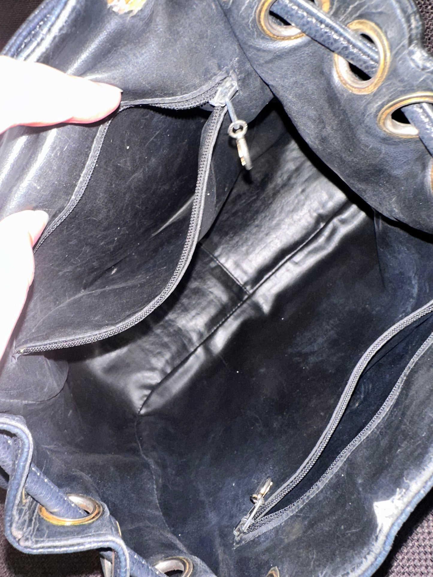 Chanel Caviar Large Vintage Quilted CC Backpack - Black / 24k Gold Plated Hardware