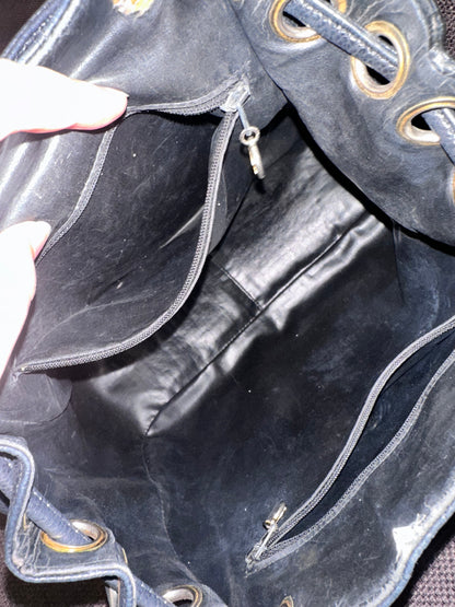 Chanel Caviar Large Vintage Quilted CC Backpack - Black / 24k Gold Plated Hardware