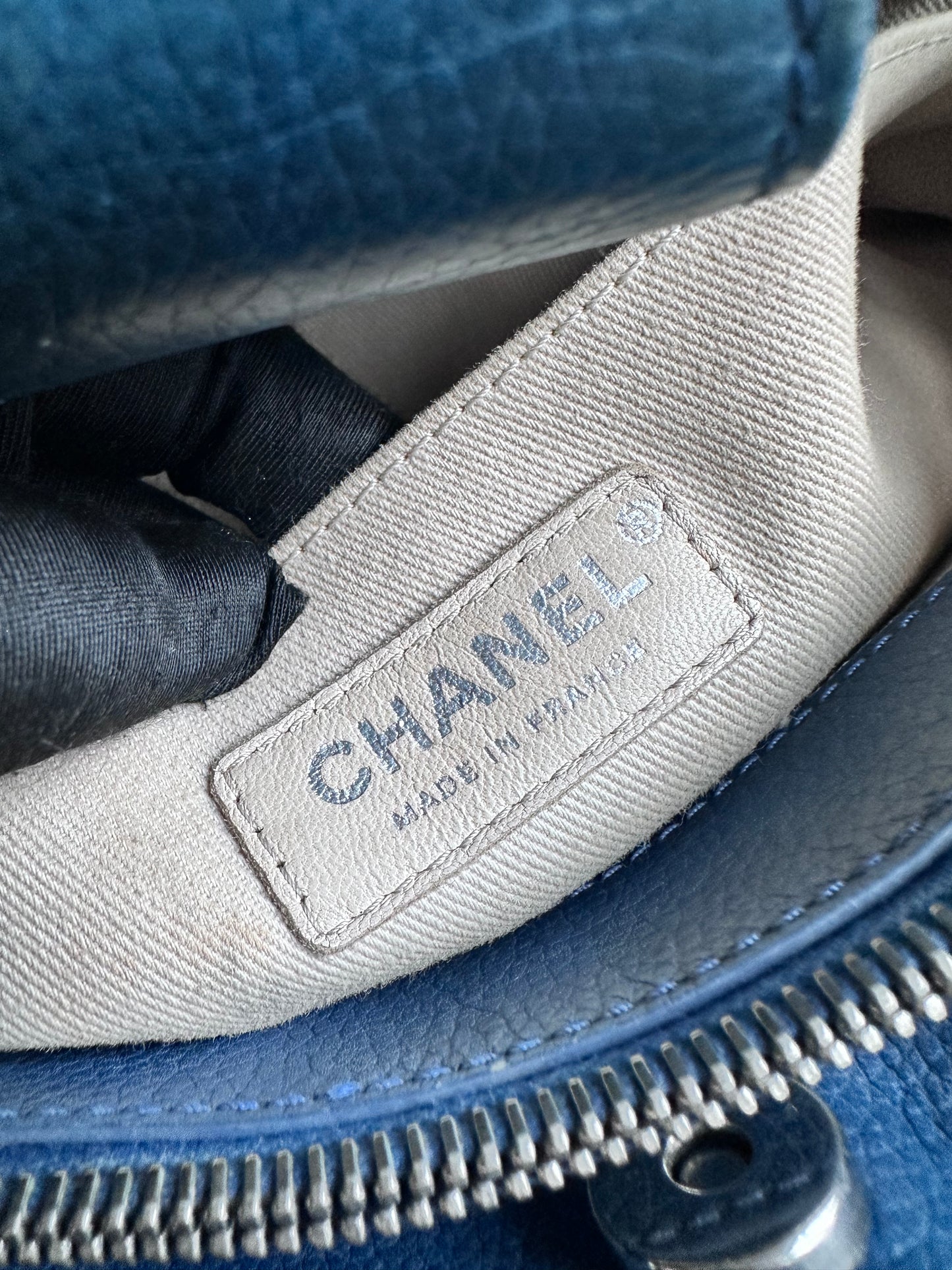 Chanel Cerf Executive Tote - Blue Calf Leather