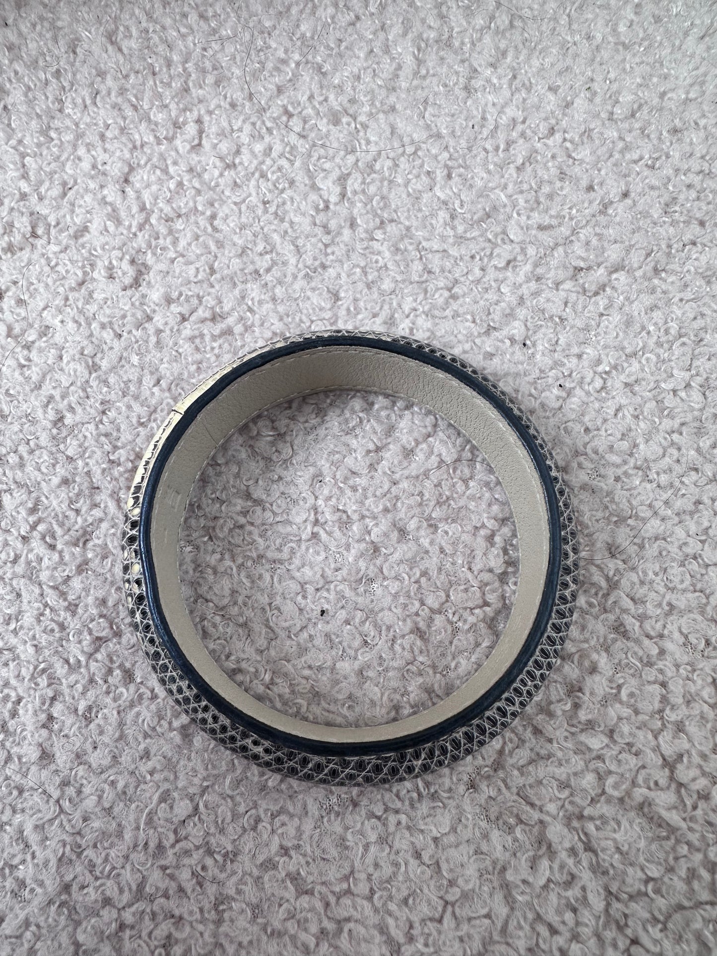 Hermes Exotic Ombre Lizard Leather Bangle
